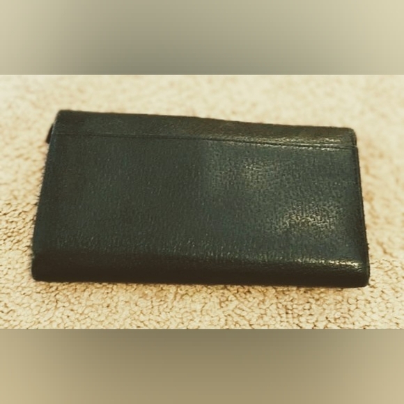 Kate Spade Black Pebbled Leather Wallet – Made in Italy – EUC - Picture 2 of 6